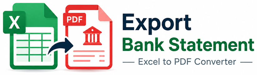 Export Bank Statement — bank statement PDF to Excel